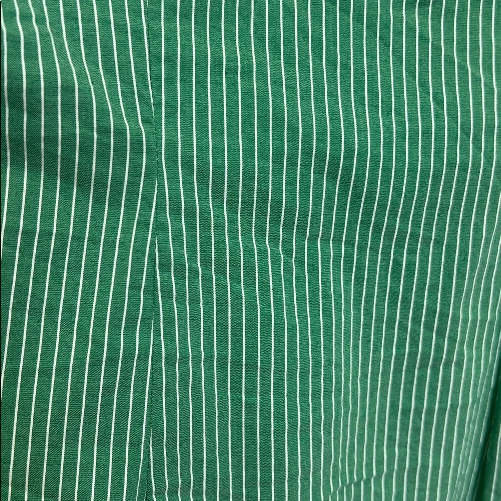 Anthropologie - Maeve Katherine Green And White Button Down Knotted Blouse SZ 8 - Picture 11 of 11